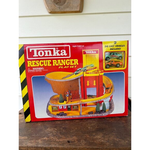 Tonka Rescue Ranger Play Set With 2 Die-Cast Vehicles By Maisto Dodge Design - Picture 1 of 5